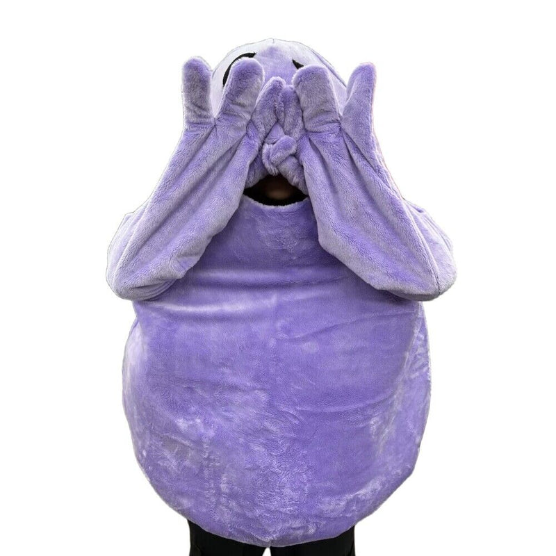 Xcoser Grimace's Birthday Monster Mascot Purple Eggplant All-in-one Doll Costume Cartoon Cosplay Unisex Halloween Cosplay
