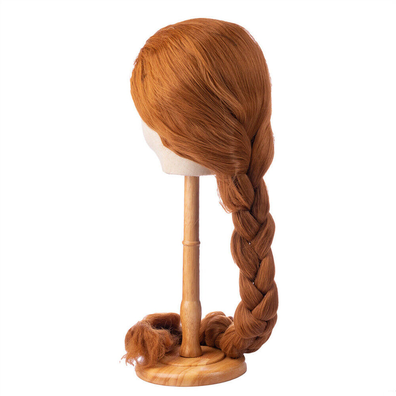 【Special deal】Xcoser Shrek Princess Fiona Wig Ultra-long Brown Braid Wig Cosplay Accessory Cosplay Halloween