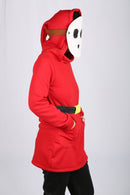 【Second item half price】Xcoser Mario Series Shy Guy Hoodie Women's Hooded Black Sweatshirt Cosplay Costume
