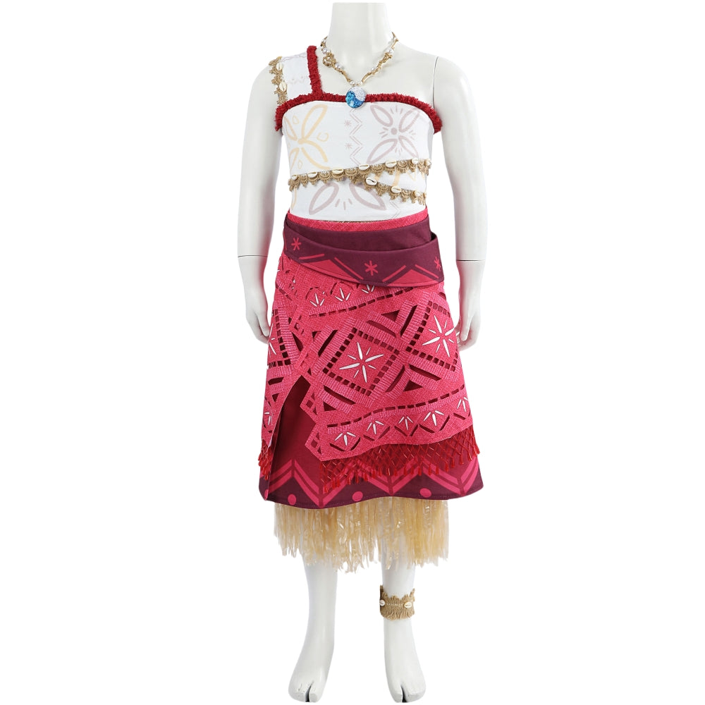 Moana Costume with Necklace - Moana 2 Fancy Dress