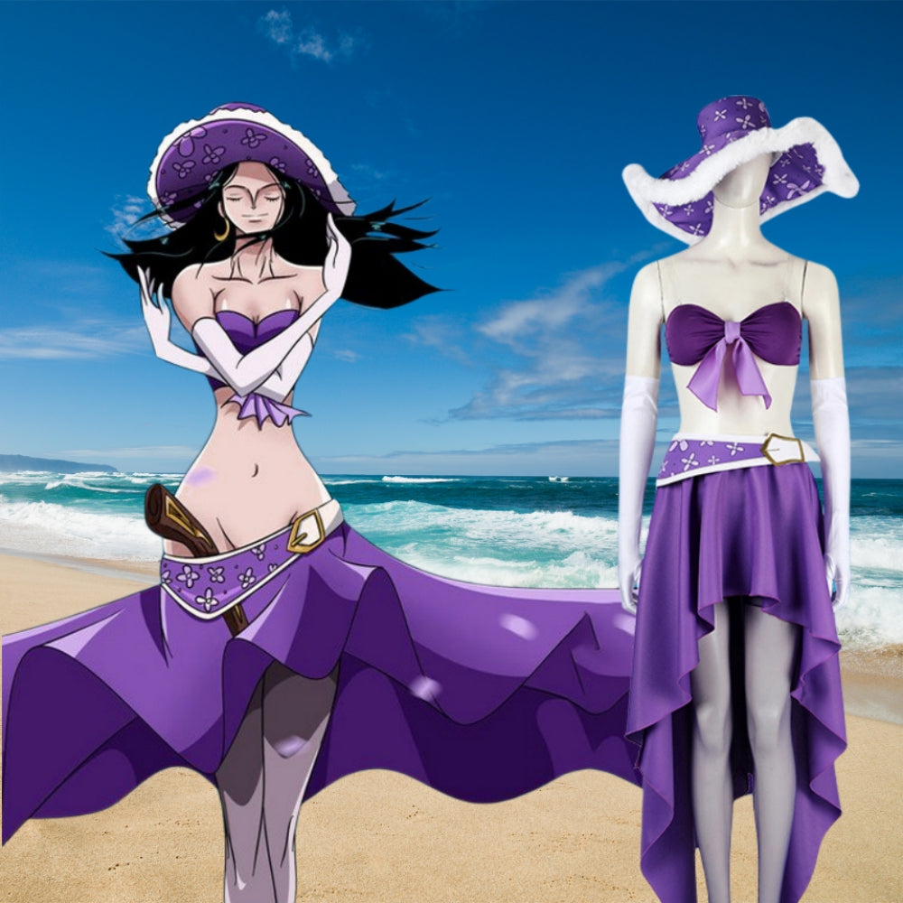 Nico Robin 15th Anniversary Cosplay Costume - Complete Set with Hat
