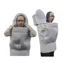 Xcoser Skibidi Toiletman Kids/Adults Funny Toilet Man Cosplay Costume
