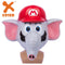 Xcoser Super Mario Bros Elephant Mario Cosplay Mask Latex Props Replicas Adult