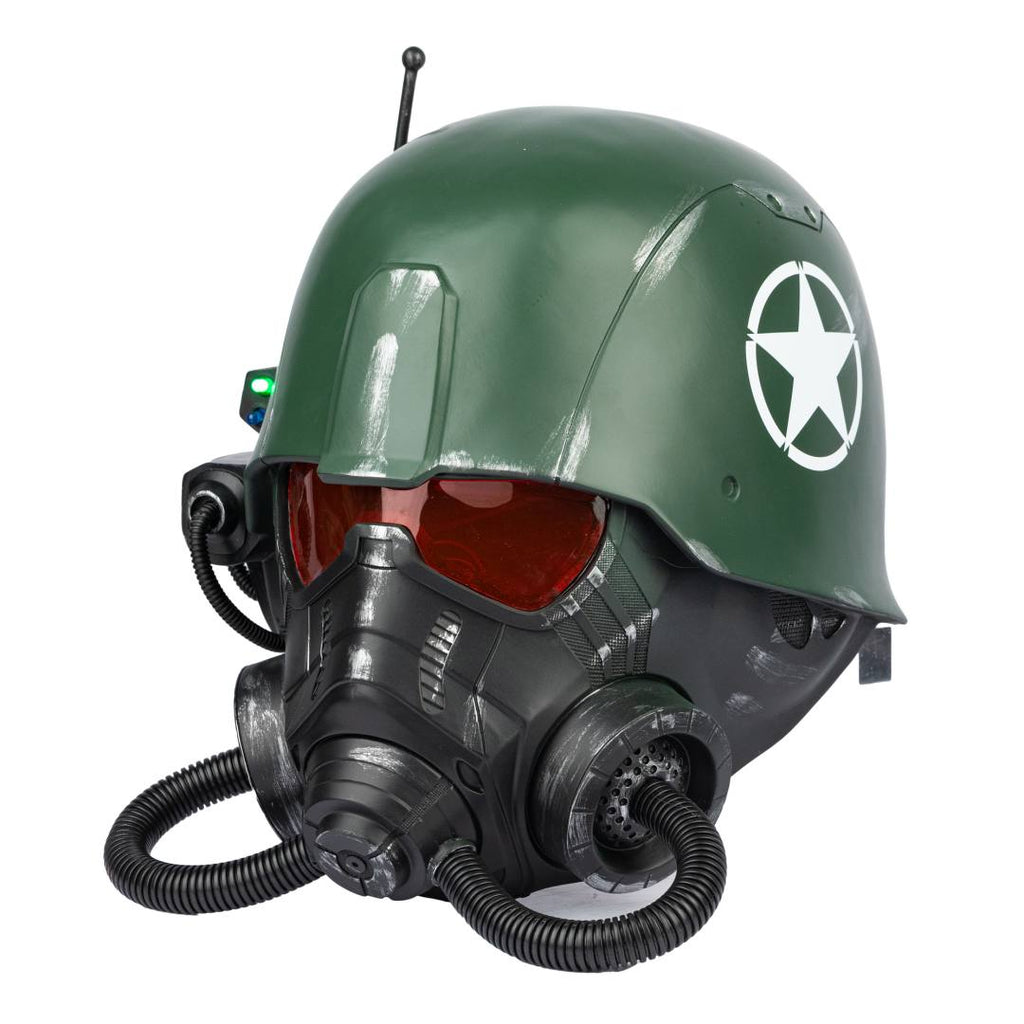 NCR Elite Riot Gear Led Helmet - Fallout Replica Prop