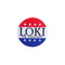 【 SPECIAL OFFERS 】Loki For President - Big 77mm Badge and Stickers Red with White Size 7.5cm ( FOR US ONLY ), - | Live up to each love | Costumes Top  brand | Worldwide Most chose  Xcoser - Star Wars - DC - Marvel 