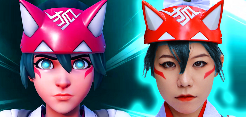 A quick look of Xcoser® Kiriko Mask from OVERWATCH2 !!