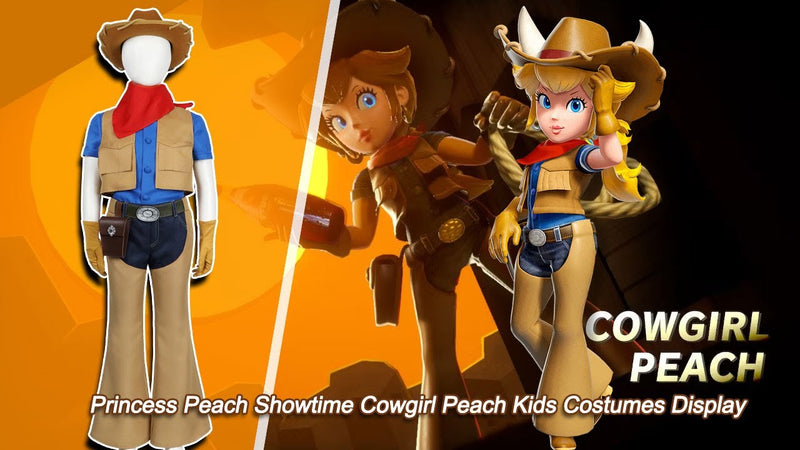 Xcoser Princess Peach: Show Time Cowgirl Peach Cosplay Costume Hat