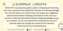 Xcoser INTERNATIONAL SHIPPING UPDATE | Xcoser International Costume Ltd.