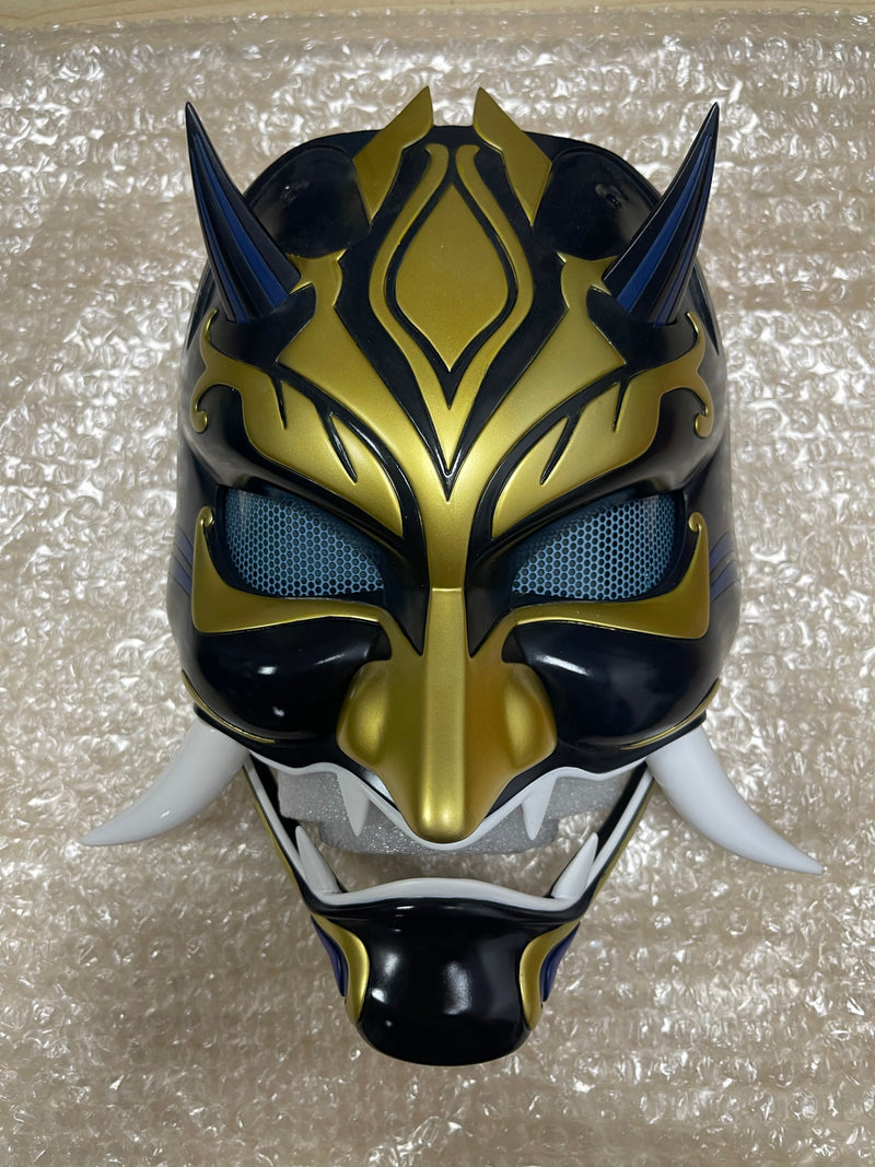Xcoser Genshin Impact Xiao Mask LED Luminous Anime Cosplay Without Long horns