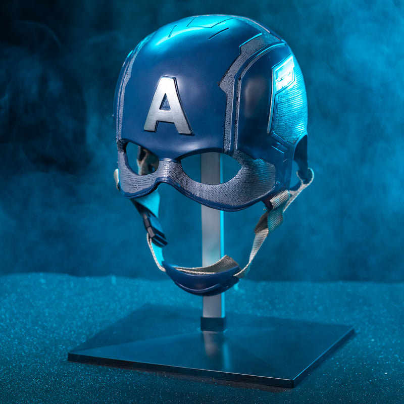 captain america worthy motorcycle helmet Captain America Helmet - Full Head Replica