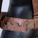 Xcoser The Mandalorian PU Leather Belt with Holster Brown Leather Cosplay Costume Prop for Adult Men