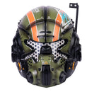 Xcoser Titanfall 2 Jack Cooper Game Helmet Resin Cosplay LED Glow Eyes Mask