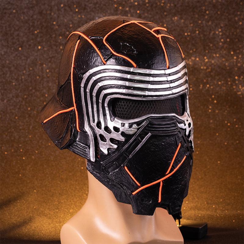 【Special deal】Xcoser Star Wars Kylo Ren Helmet Light Up Full Head Mask Cosplay Prop Resin Halloween