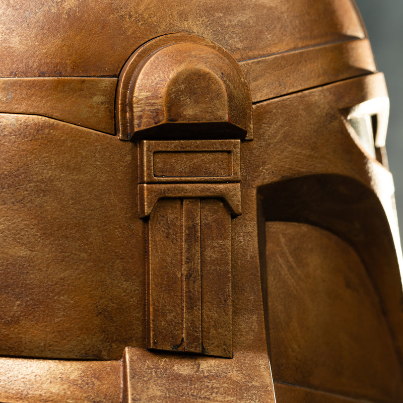 mandalorian smith helmet Xcoser Star Wars Mandalorian Blacksmith The Armorer Cosplay Helmet 1:1 Replica Resin/Latex
