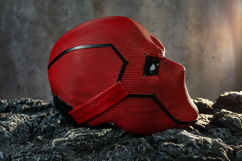 Xcoser Red Hood Mask Jason Todd Cosplay Helmet Durable Resin Cosplay Prop Halloween Costume Accessory