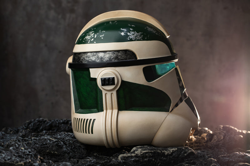 Green clone trooper sales helmet