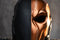 【New Arrival】Xcoser Batman: Arkham Knight Game  Deathstroke Golden Mask Updated Adult Halloween Cosplay Helmet（Pre-order，＞30 days）