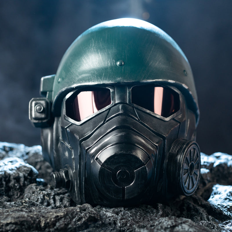 Xcoser Fallout 4 NCR Veteran Ranger Elite Riot Gear Helmet Resin Fallout Mask Halloween Cosplay Costume Accessory Prop(Pre-order,＞20 working days）