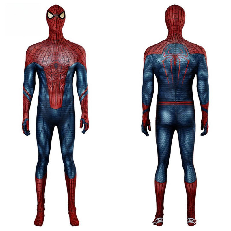 Xcoser The Amazing Spider-Man Tight-Fitting Suit Marvel Onesie Cosplay Suit For Men