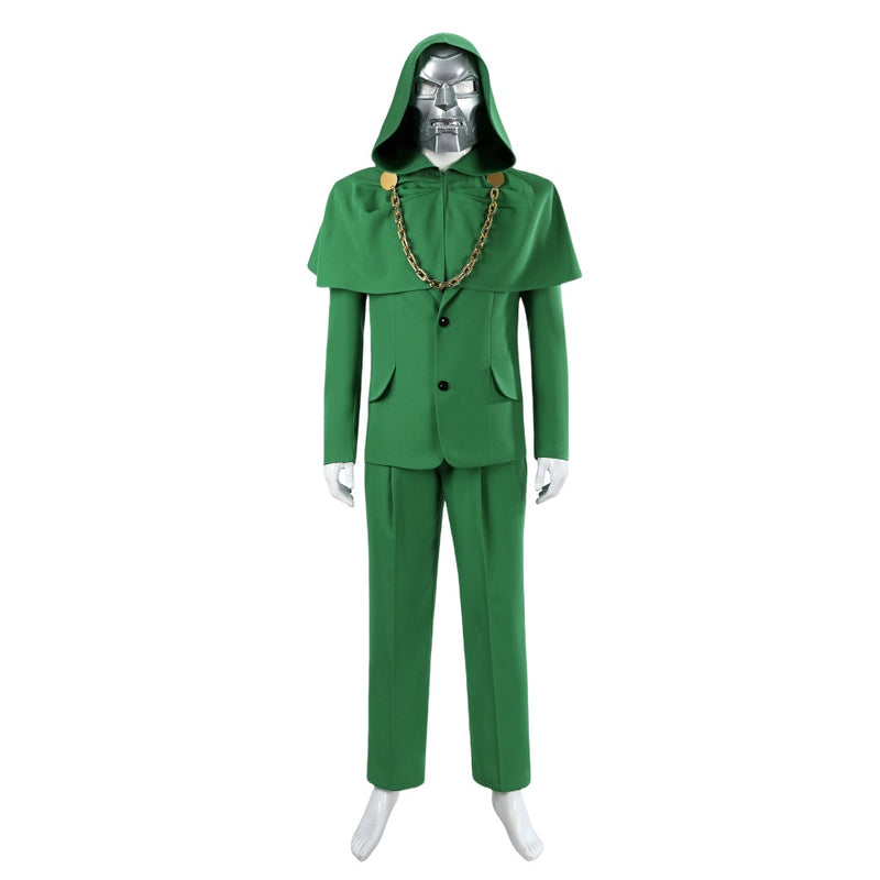 Xcoser Doctor Doom Robert Downey Jr Cosplay Costume Mask Full Set Halloween