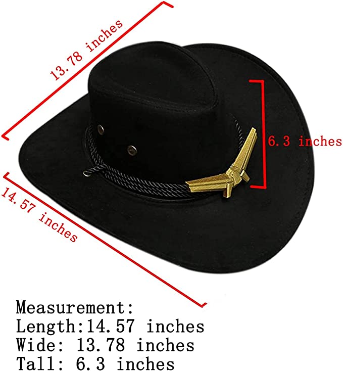 COSTHEME Overwatch Ashe Cosplay Cowboy Hat and Deadlock Necklace（only for US）