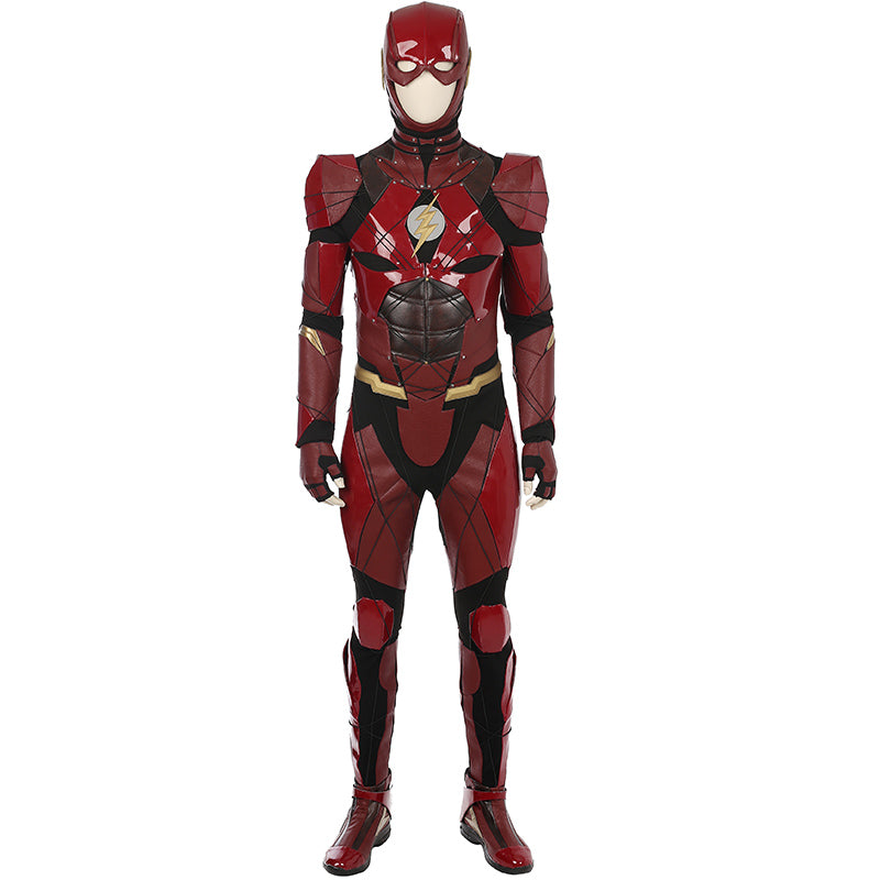 Xcoser DC Justice League Flash COS suit Barry Allen Costume Cosplay Red Halloween Cosplay Clothes Men(Pre-order，＞30days）