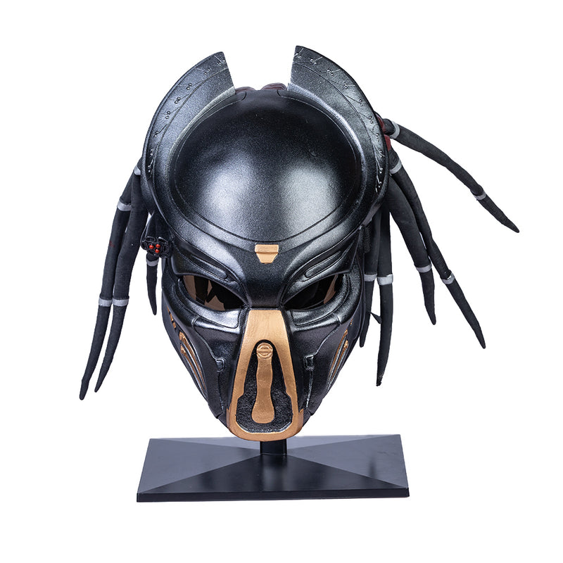 Xcoser Predator Mask with Dreads Hair Cosplay Helmet Halloween Role Play