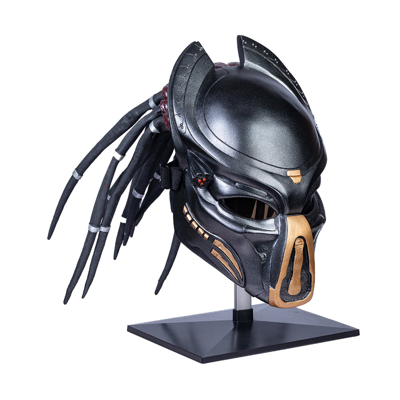 Xcoser Predator Mask with Dreads Hair Cosplay Helmet Halloween Role Play