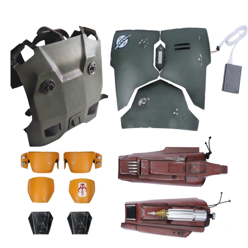 【10% off】Xcoser Star Wars The Book of Boba Fett Boba Fett Armors Helmet Set Cosplay Props