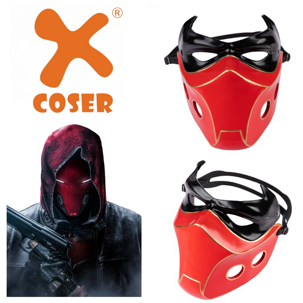 Red Hood Mask - Titan 3 Batman Replica Prop - Adult Halloween Xmas Gif