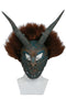Xcoser Black Panther Movie Cosplay Erik Killmonger Brown & Cyan Mask With Wig