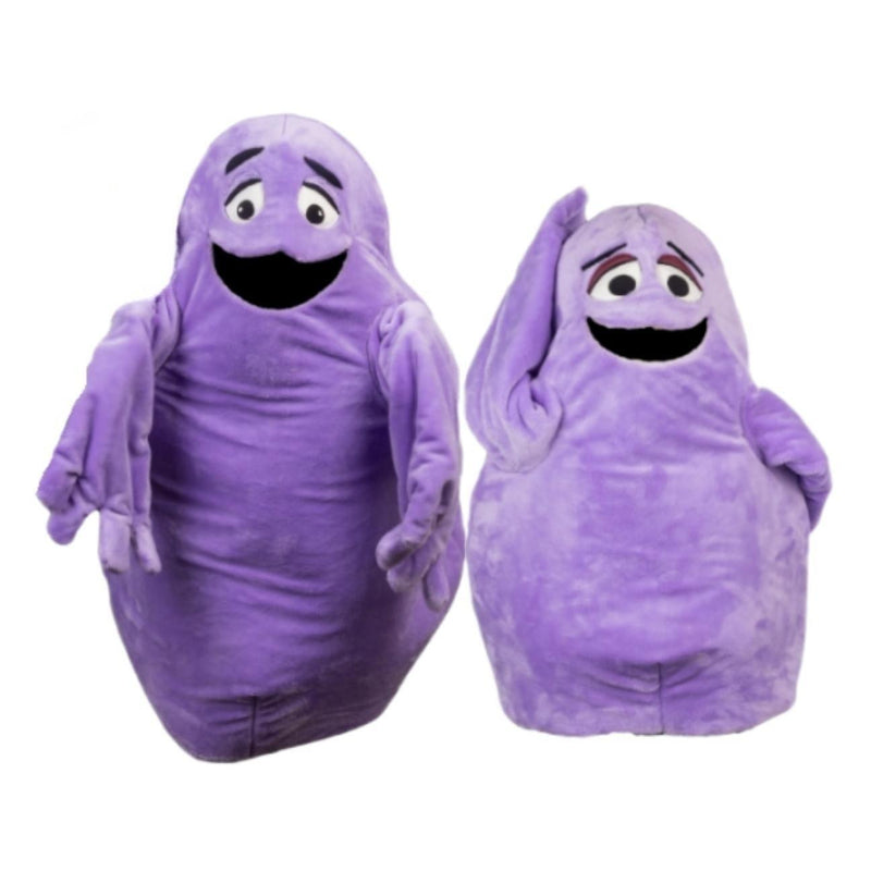 【New Arrival】Xcoser Grimace's Birthday Monster Mascot Purple Eggplant All-in-one Doll Costume Cartoon Cosplay Unisex Halloween Cosplay