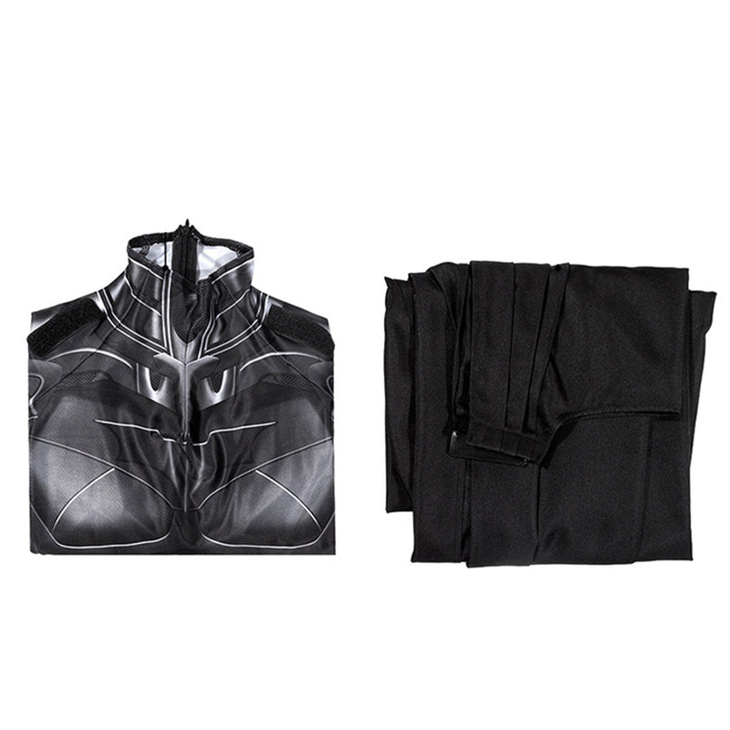 Xcoser Superhero The Dark Knight Rises Batman Cosplay Costume Bruce Bodysuit Jumpsuit