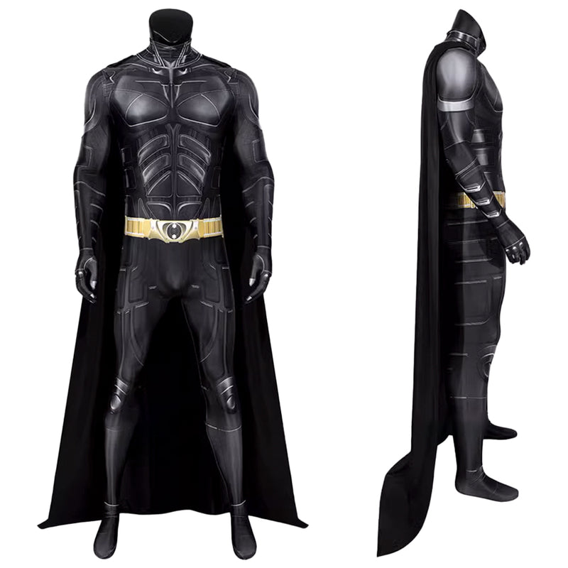 Xcoser Superhero The Dark Knight Rises Batman Cosplay Costume Bruce Bodysuit Jumpsuit