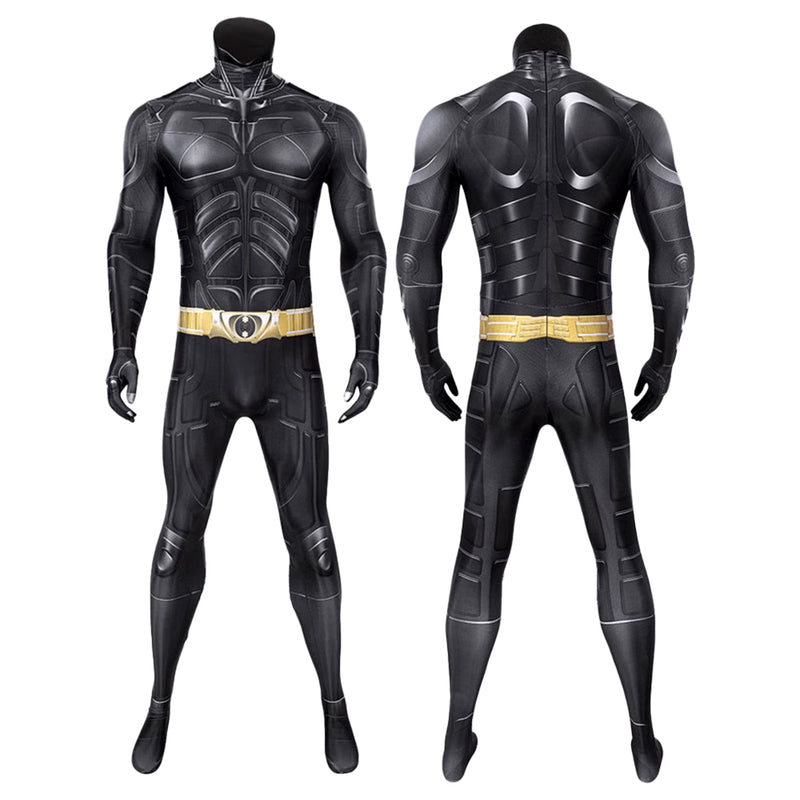 Xcoser Superhero The Dark Knight Rises Batman Cosplay Costume Bruce Bodysuit Jumpsuit