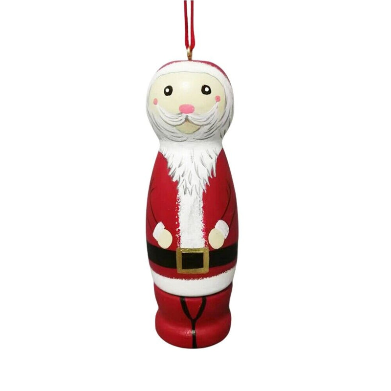 【New Arrival】Xcoser 2023 Funny Wood Santa Christmas Ornaments Xmas Tree Hanging Pendant Home Decors