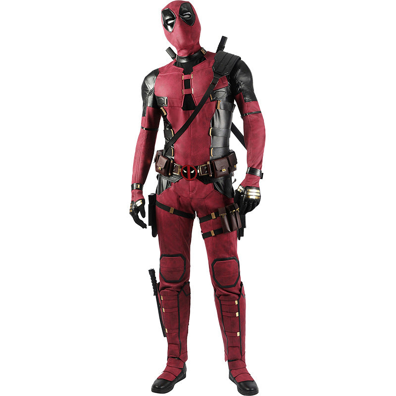 Deadpool3 Wade Wilson PU Jumpsuit Costume Adult Halloween