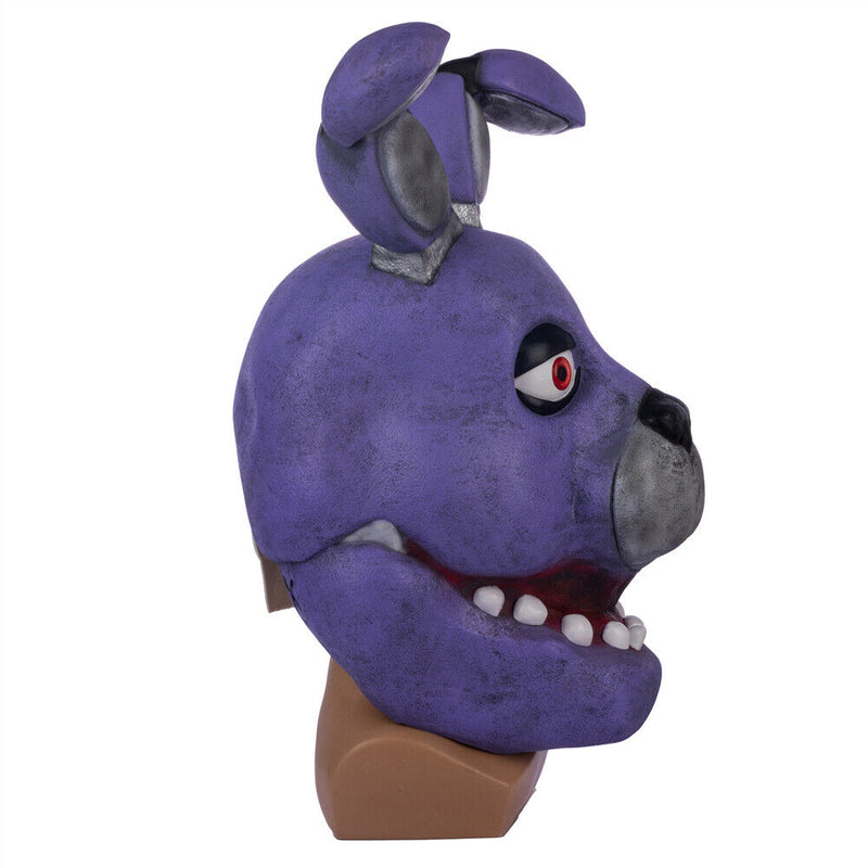 【5% off】Xcoser Five Nights at Freddy's Bonnie Rabbit Cosplay Masks Helmet Latex Full Head Adult Halloween