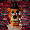 【5% off】Xcoser Five Nights at Freddy's Faz Bear Cosplay Mask Helmet Latex Full Head for Adult Halloween