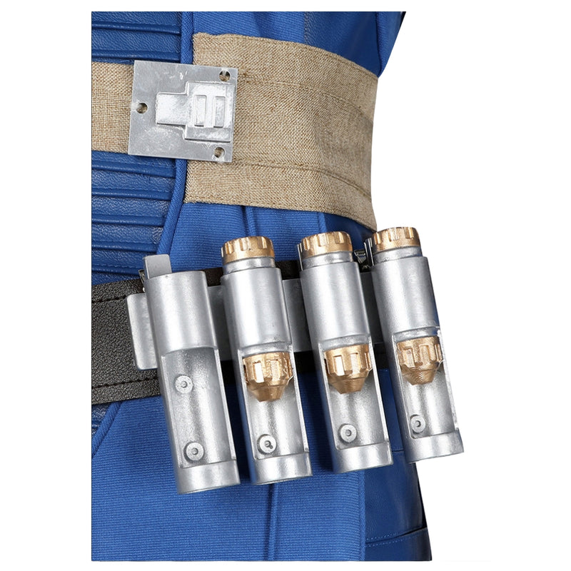 Xcoser Fallout Lucy Cosplay Costume Jumpsuit Bodysuit Belt Accessories Full Set