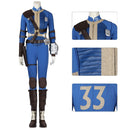 Xcoser Fallout Lucy Cosplay Costume Jumpsuit Bodysuit Belt Accessories Full Set