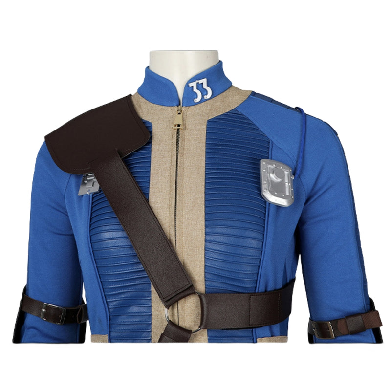 Xcoser Fallout Lucy Cosplay Costume Jumpsuit Bodysuit Belt Accessories Full Set