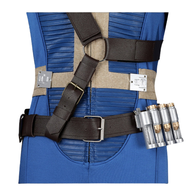 Xcoser Fallout Lucy Cosplay Costume Jumpsuit Bodysuit Belt Accessories Full Set