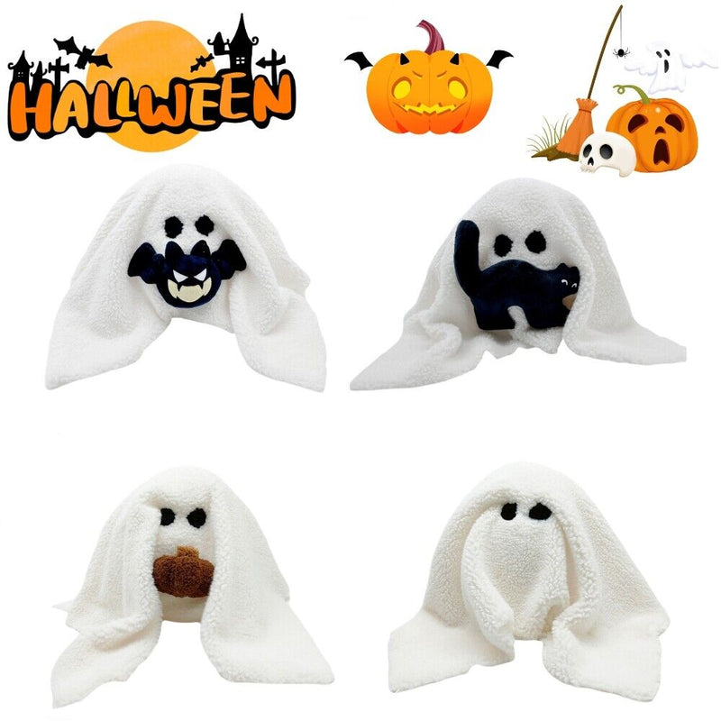 Xcoser 2023 Gus the Ghost with Pumpkin Pillow Plush Kids Toys Gifts Halloween Decors