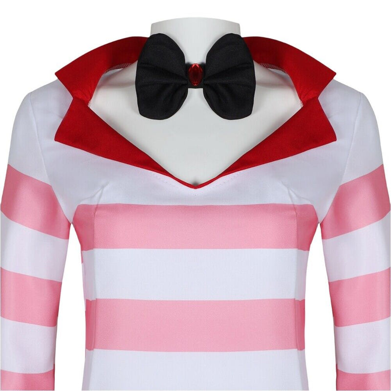 Xcoser Hazbin Hotel Angel Dust Cosplay Costume Outfits Halloween Carnival Suit Uniform