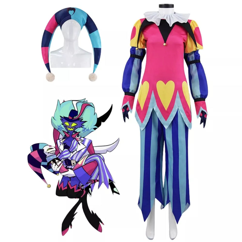 Helluva Boss Clown Suit Hazbin Hotel Cos Outfit Fizzarolli Costume helluva-boss-clown-suit-hazbin-hotel-cos-outfit-fizzarolli-costume