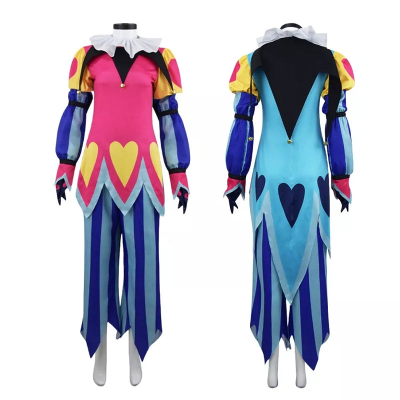 Helluva Boss Clown Suit - Hazbin Hotel Cos Outfit - Fizzarolli Costumet Halloween XS Helluva Boss Clown Suit - Hazbin Hotel Cos Outfit - Fizzarolli Costumet Halloween XS