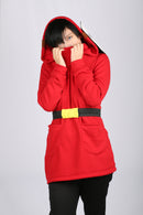 【Buy Black One，Get Half Price of Red One】Xcoser Mario Series Shy Guy Hoodie Women's Hooded Sweatshirt Cosplay Costume