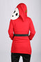 【Second item half price】Xcoser Mario Series Shy Guy Hoodie Women's Hooded Black Sweatshirt Cosplay Costume