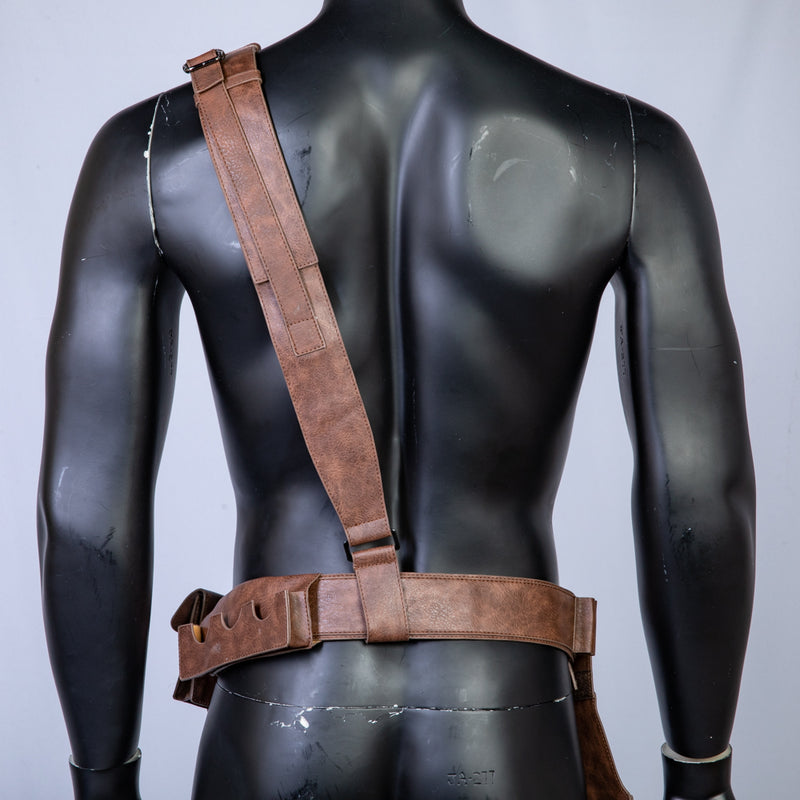 Xcoser The Mandalorian PU Leather Belt with Holster Brown Leather Cosp